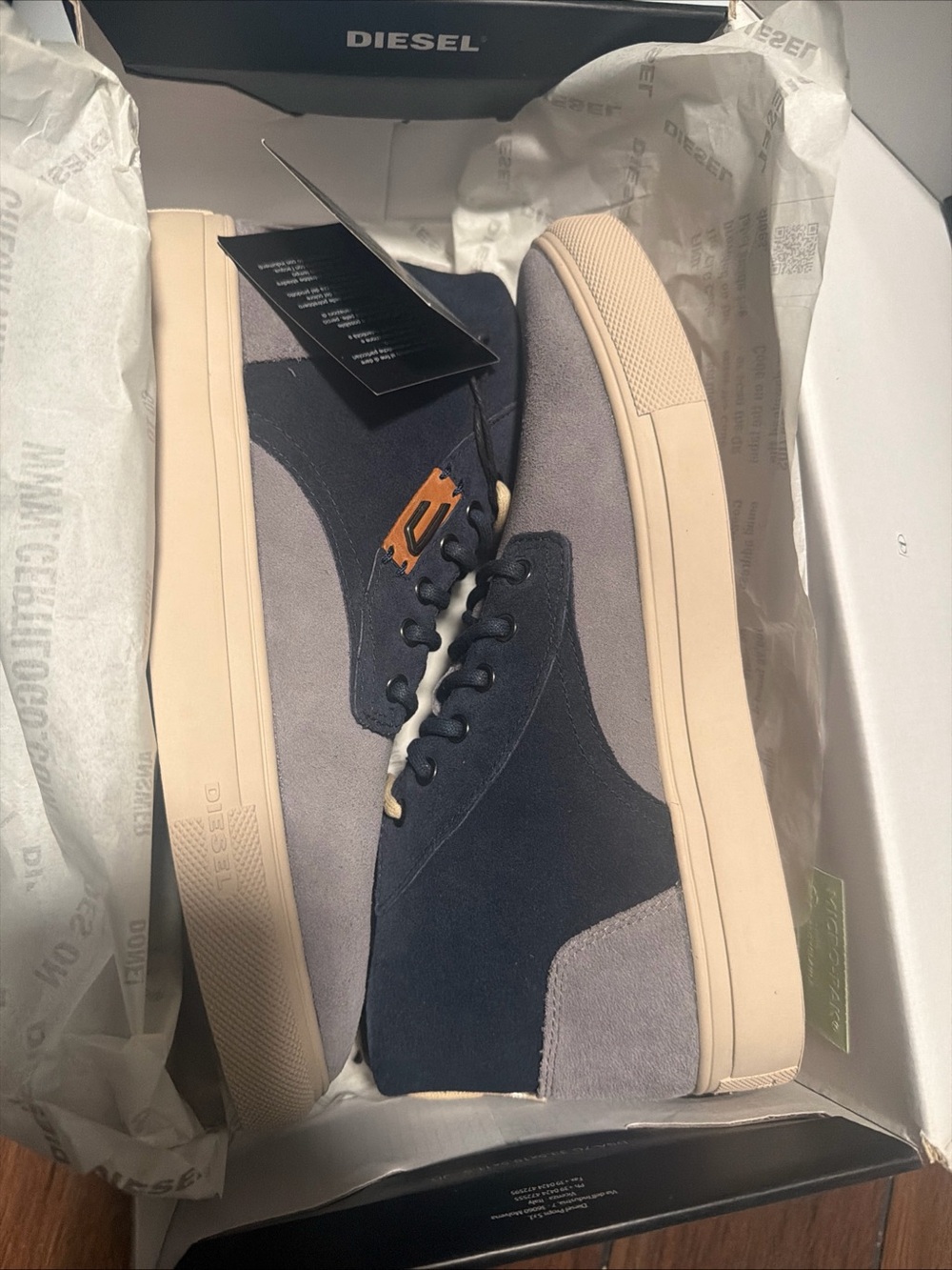 Diesel E-LAARCKEN MID Sneakers – Casual Mid-Top Shoes Sz 8 Men